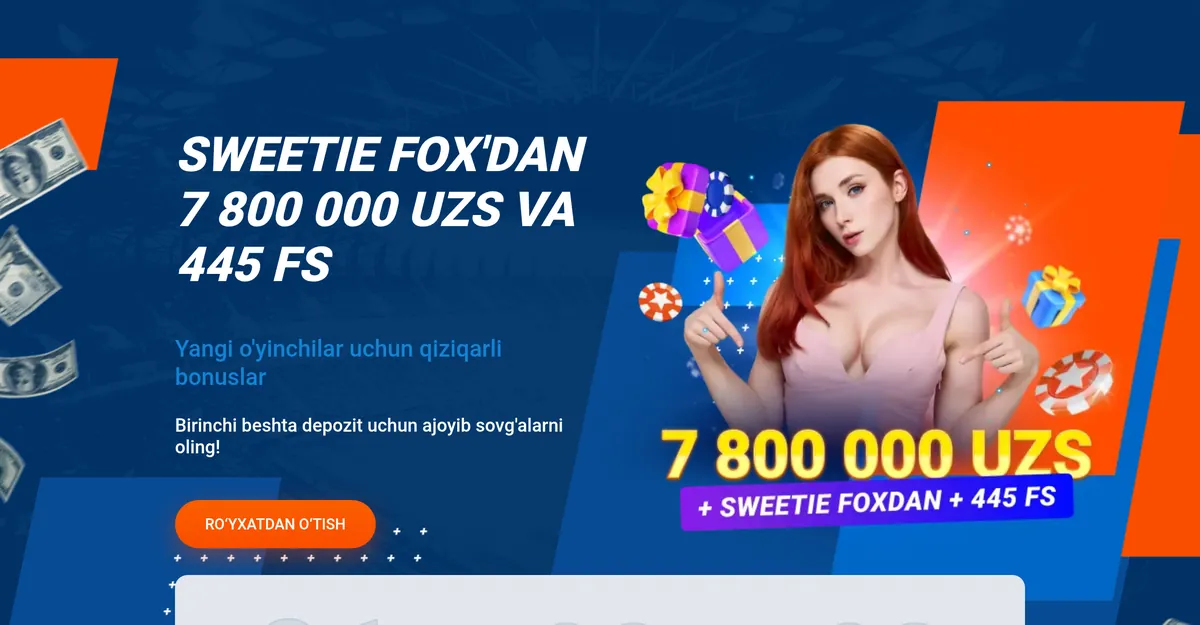 Mostbet xush kelibsiz bonusi: UZS hisobi uchun 7 800 000 UZS + 445 FS